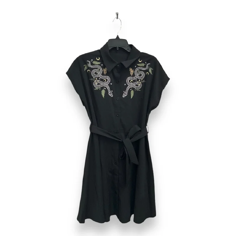 Dress Casual Short By Romwe In Black, Size: L Tunics Review highly