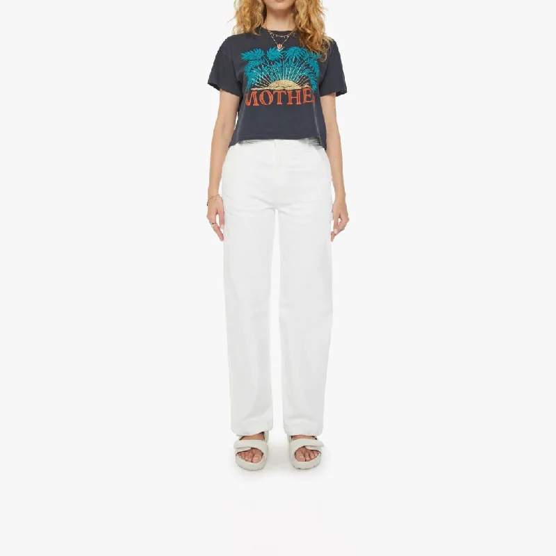 The Grab Bag Crop Tee (Gold Sun) Collared Crew Neck Turtle Neck