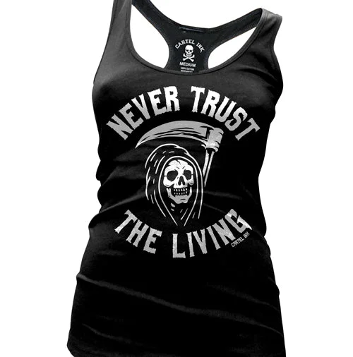 Never Trust The Living Women's Racer Back Tank Top lavender tank top