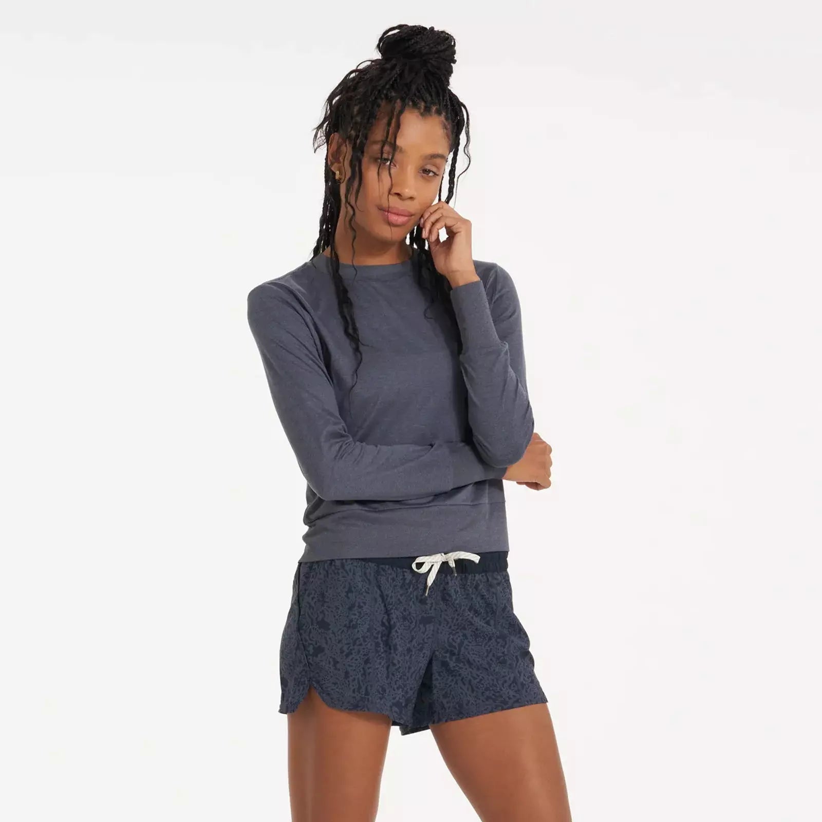 Women's Daydream Crew (VW133) Gathered Detail Blouse