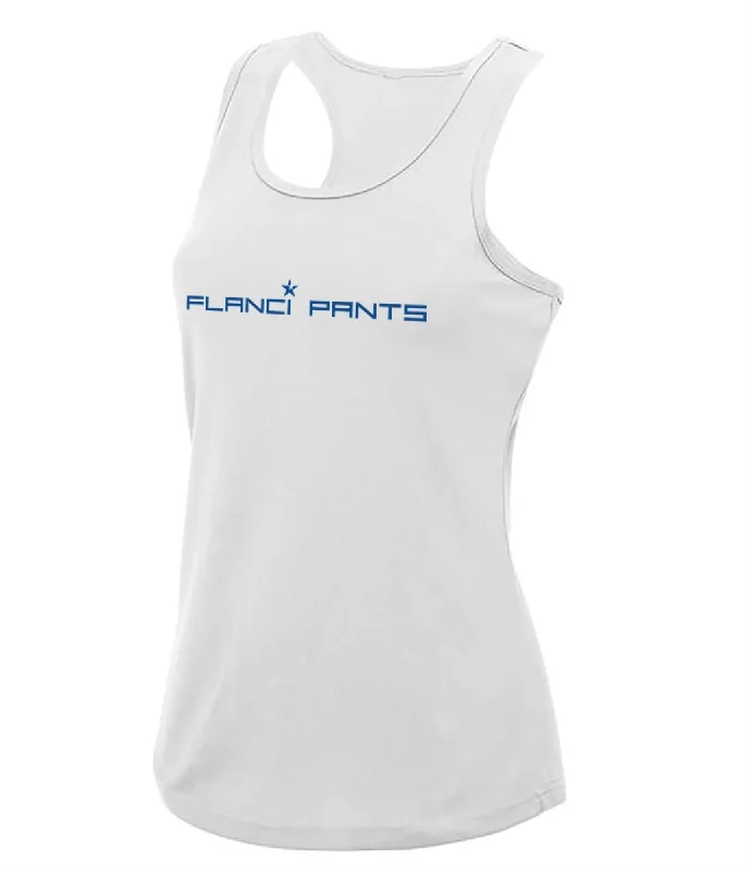 Women's Vest | FLANCI Pants High Viz | White high neck tank