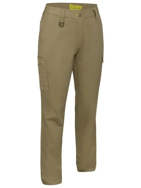Bisley Women's Stretch Cotton Cargo Pants (BPLC6008) Utility Pocket Jumpsuit