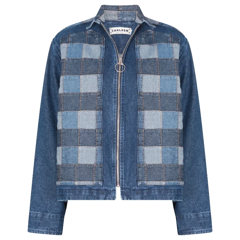 Short Zip Jacket Welt Pockets Slit Pockets Flap Pockets