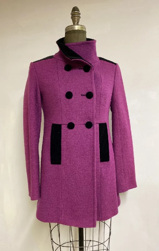 Leila Car Coat -  100% Pure Virgin Boiled Wool Quilted Puffer Jacket