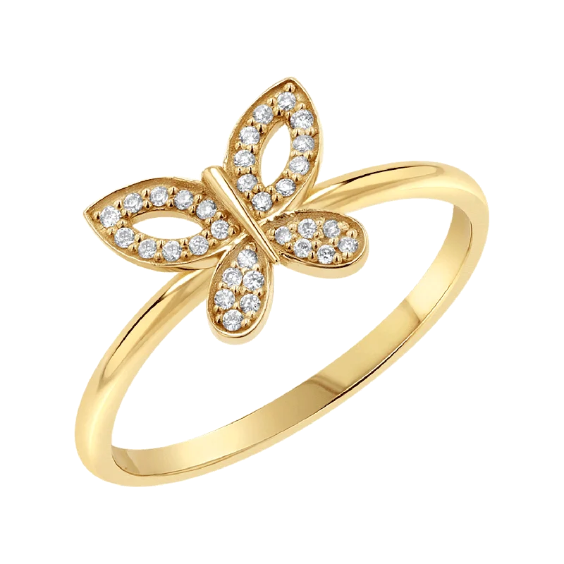 Elegant Jewelry At Unbeatable Offers – Shop Before It's Gone Diamond Pave Butterfly Ring