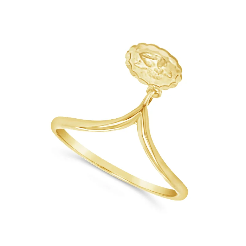 Shop Dazzling Jewelry With Special Promotional Discounts Angel Medal Dangle Design Ring