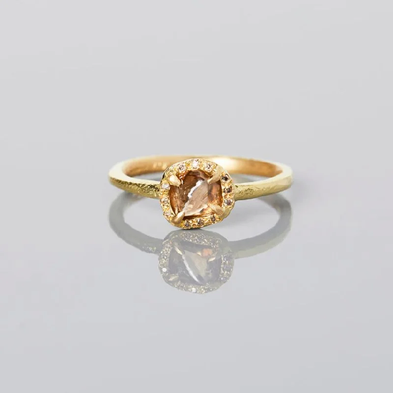 Grab Exquisite Jewelry At The Lowest Prices BDR19-OOAK | 0.55 Carat 15th Anniversary One-of-a-Kind Brown Diamond Ring