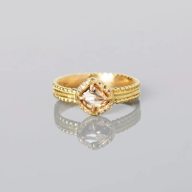 Elegant Jewelry Styles At Budget-Friendly Prices BDR20-OOAK | 0.65 Carat 15th Anniversary One-of-a-Kind Brown Diamond Ring