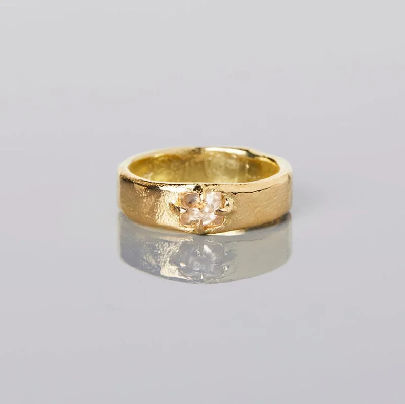 Shop Stylish Jewelry Now And Save Big BDR22-OOAK | 0.49 Carat 15th Anniversary One-of-a-Kind Brown Diamond Ring