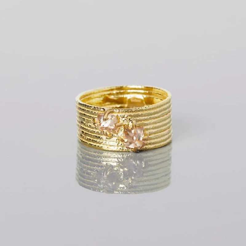 Handcrafted Jewelry Sale – Unique Designs At Low Prices BDR23-OOAK | 0.43 Carat 15th Anniversary One-of-a-Kind Brown Diamond Ring