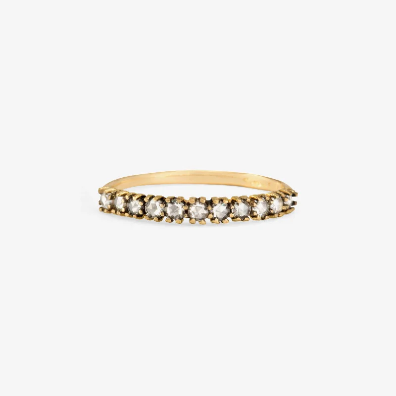 Limited-Time Jewelry Sale – Don't Miss These Deals R4801W | Half Eternity Antiquey Diamond Ring