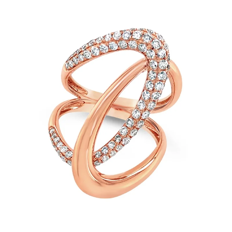 Gorgeous Jewelry, Limited-Time Savings Open Double Crossover Design Contemporary Ring