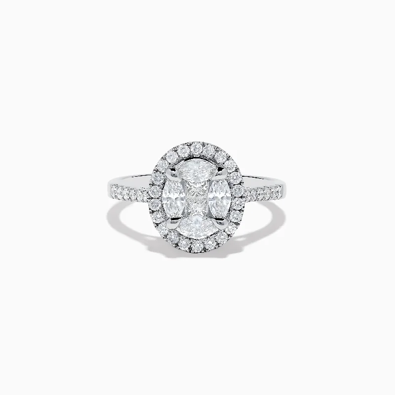 Seasonal Jewelry Deals – Elevate Your Style Pave Classica 14K White Gold Diamond Ring