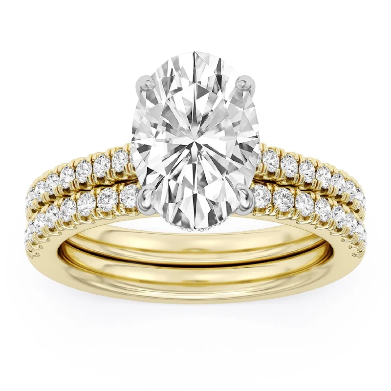 Limited-Stock Jewelry Sale – Once It's Gone, It's Gone Signature EcoLove Diamond Dreams 4-1/6 CTW 100 Facet Centurion Diamond Bridal Set in 18KT Yellow Gold