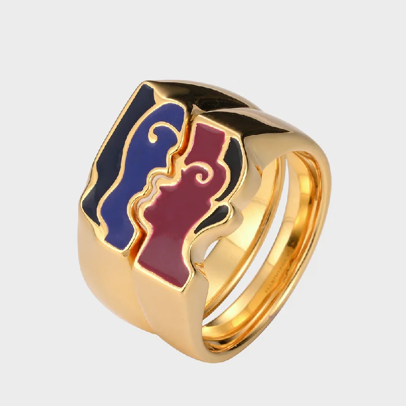 Limited-Stock Jewelry Sale – Once It's Gone, It's Gone View into a Cafe - Gold Ring
