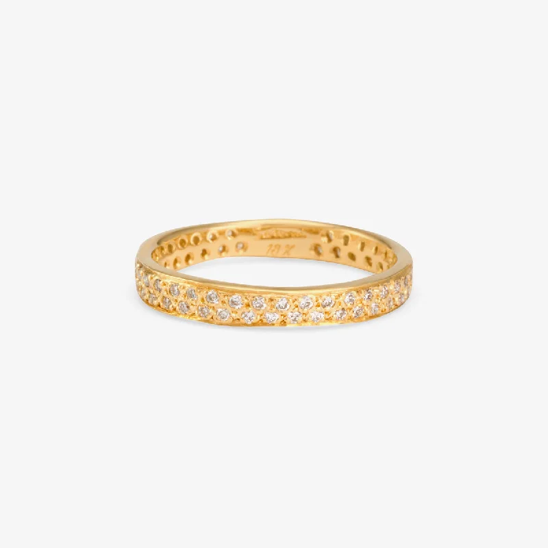 Limited-Stock Jewelry Sale – Once It's Gone, It's Gone R7101W | White Diamond Double Eternity Band