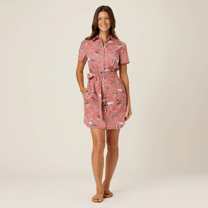 OCEAN CHILLIN' VIOLET DRESS / Spooner Kloth