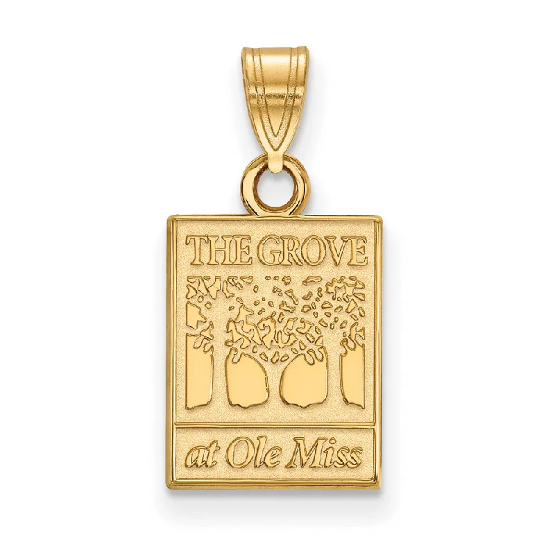 Get The Jewelry You Love At A Price You Love 14k Gold Plated Silver U. of Mississippi Small Pendant