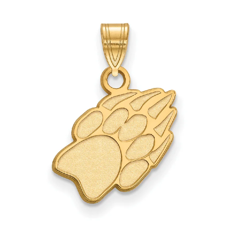 Grab Your Favorite Jewelry At The Lowest Prices 14k Gold Plated Silver U. of Wisconsin Small Badgers Paw Pendant