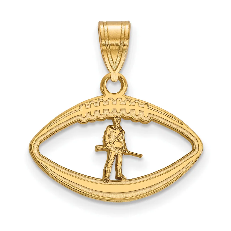 Elegant Jewelry At Unbeatable Offers – Shop Before It's Gone 14k Gold Plated Silver West Virginia U. Mascot Football Pendant