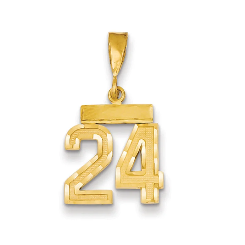 High-End Jewelry, Now More Affordable Than Ever 14k Yellow Gold, Varsity Collection, Small D/C Pendant Number 24