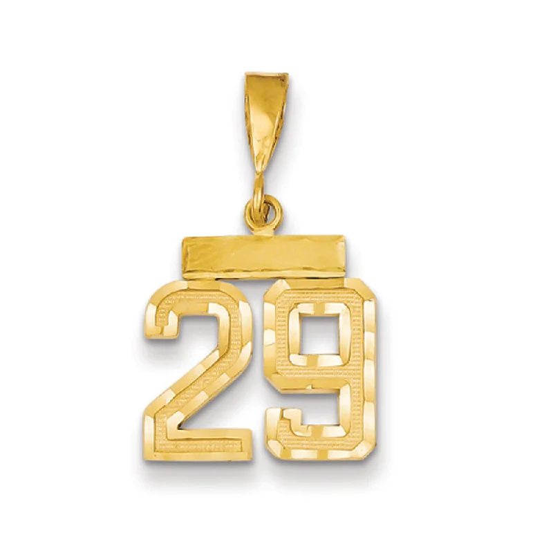 Timeless Elegance At Unbelievable Discounts 14k Yellow Gold, Varsity Collection, Small D/C Pendant Number 29