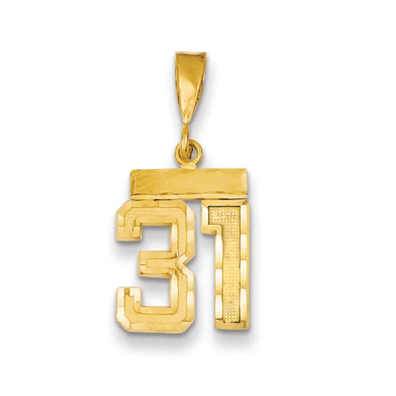 The Ultimate Jewelry Sale – Shop Premium Styles 14k Yellow Gold, Varsity Collection, Small D/C Pendant Number 31
