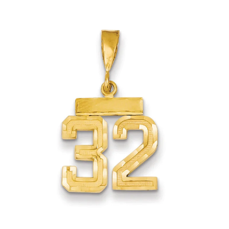 Glamorous Jewelry, Glamorous Deals – Shop Now 14k Yellow Gold, Varsity Collection, Small D/C Pendant Number 32