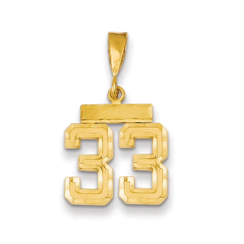 The Perfect Jewelry Piece At The Perfect Discount 14k Yellow Gold, Varsity Collection, Small D/C Pendant Number 33