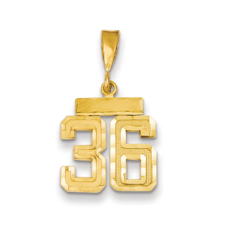 Exclusive Jewelry Sale – Grab Timeless Pieces Now 14k Yellow Gold, Varsity Collection, Small D/C Pendant Number 36