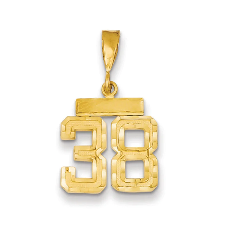 Best Jewelry Deals – Premium Quality At Exclusive Discounts 14k Yellow Gold, Varsity Collection, Small D/C Pendant Number 38
