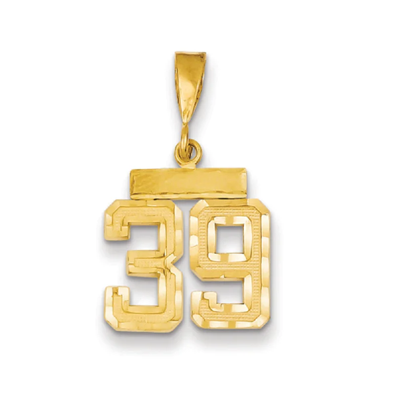 Limited-Stock Jewelry Sale – Shop Before It's Gone 14k Yellow Gold, Varsity Collection, Small D/C Pendant Number 39