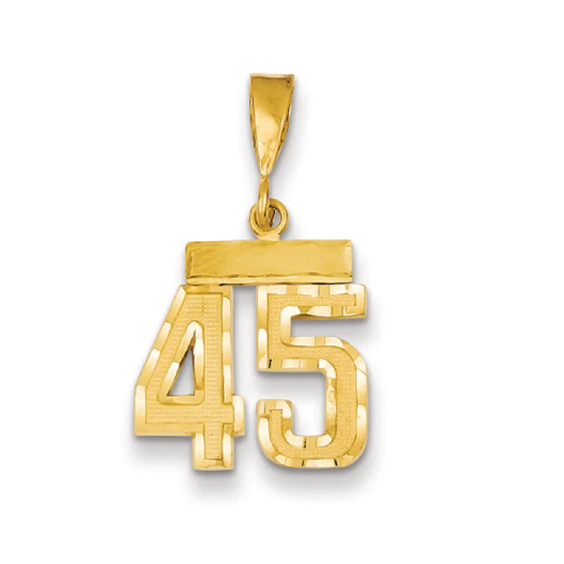 Accessorize For Less – Luxury Jewelry At Affordable Prices 14k Yellow Gold, Varsity Collection, Small D/C Pendant Number 45