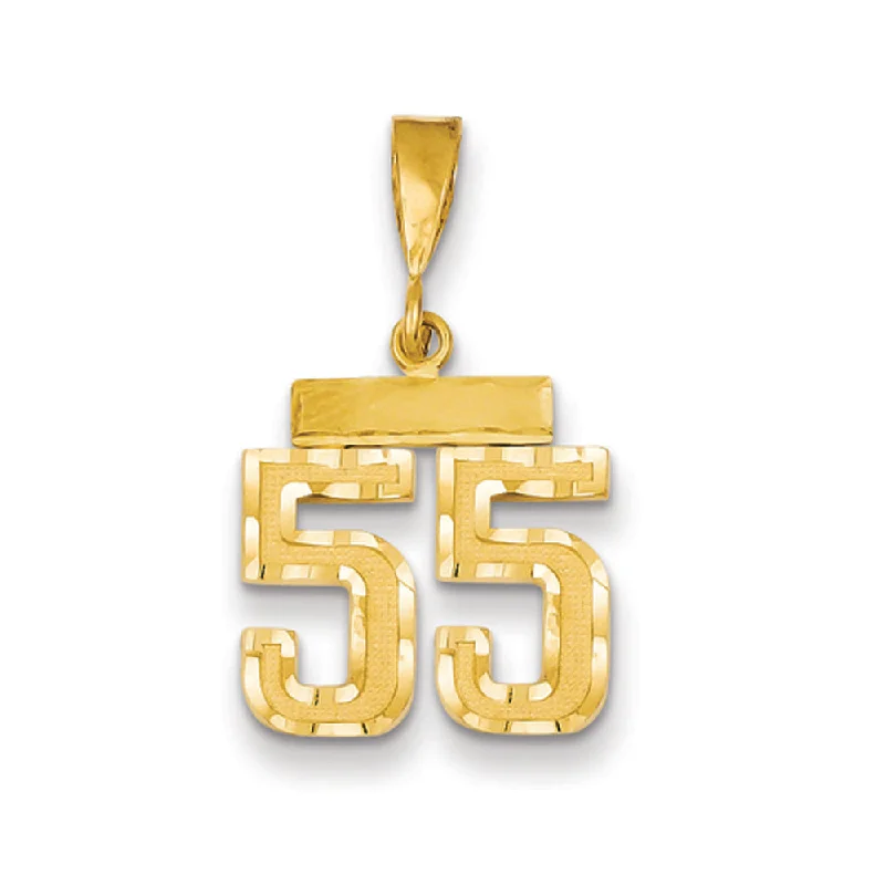 Exclusive Jewelry Bundles At Discounted Prices 14k Yellow Gold, Varsity Collection, Small D/C Pendant Number 55