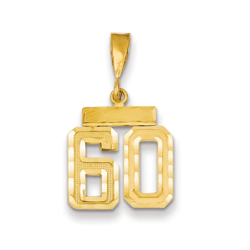 Buy More, Save More On Stunning Jewelry Designs 14k Yellow Gold, Varsity Collection, Small D/C Pendant Number 60