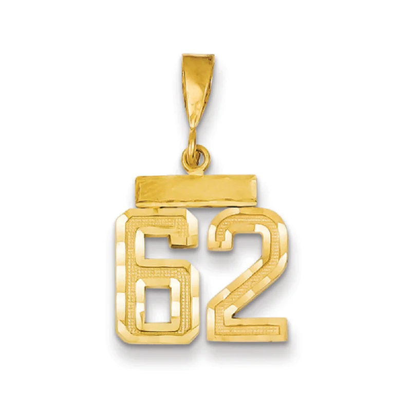 Affordable Glamour – Premium Jewelry At Special Prices 14k Yellow Gold, Varsity Collection, Small D/C Pendant Number 62