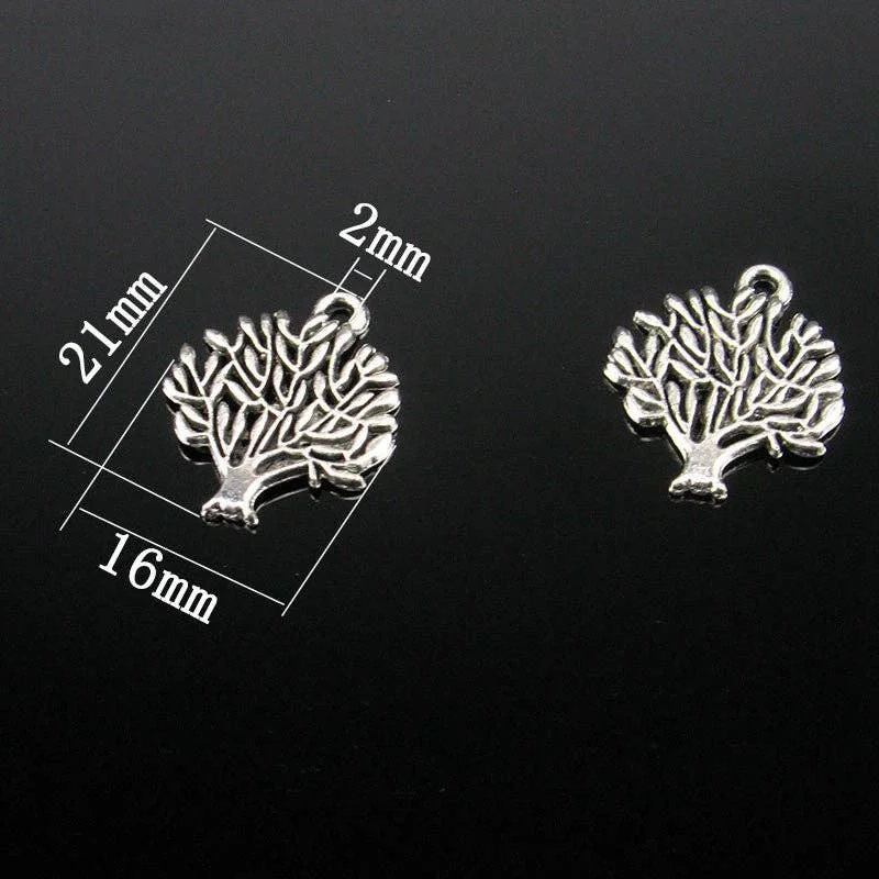Unique Jewelry Designs Now At Discounted Rates 30 Pcs Antique Silver small  Tree of life pendant  jewelry supplies jewelry finding D-3-33