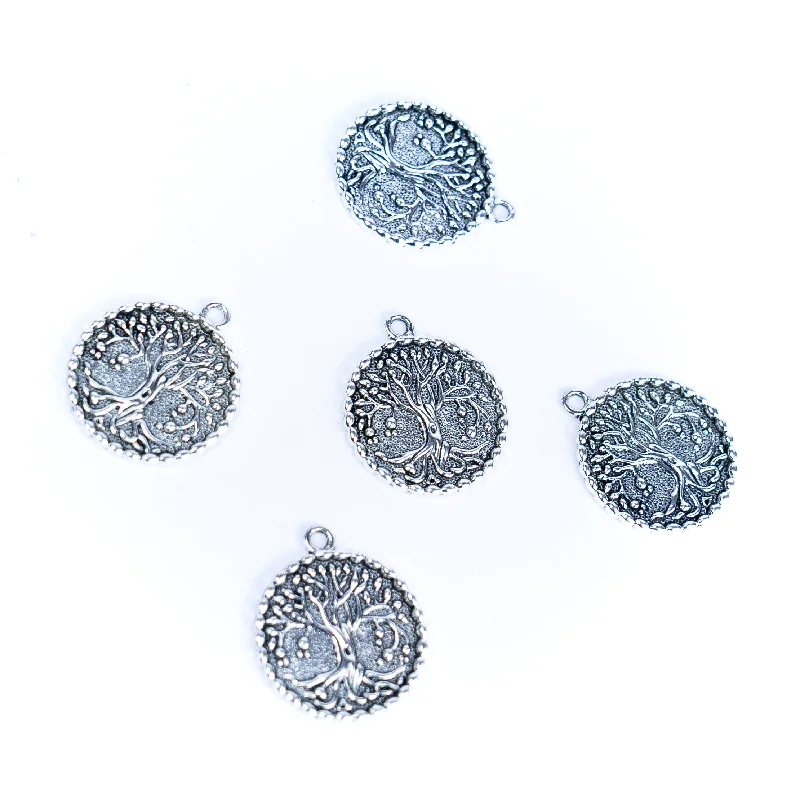 Fashion-Forward Geometric Jewelry For Contemporary Style 5 pieces antique silver tree hang tags jewelry finding suppliers D-3-540