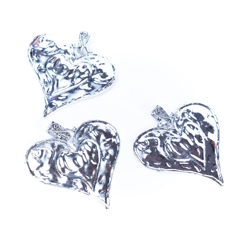 Huge Savings On Premium Jewelry Styles 3pcs antique silver heart tag jewelry finding suppliers D-3-545