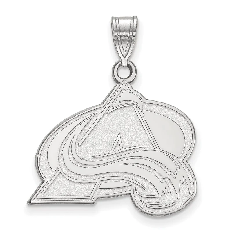 Timeless Elegance Now At Special Discounts Sterling Silver NHL Colorado Avalanche Large Pendant