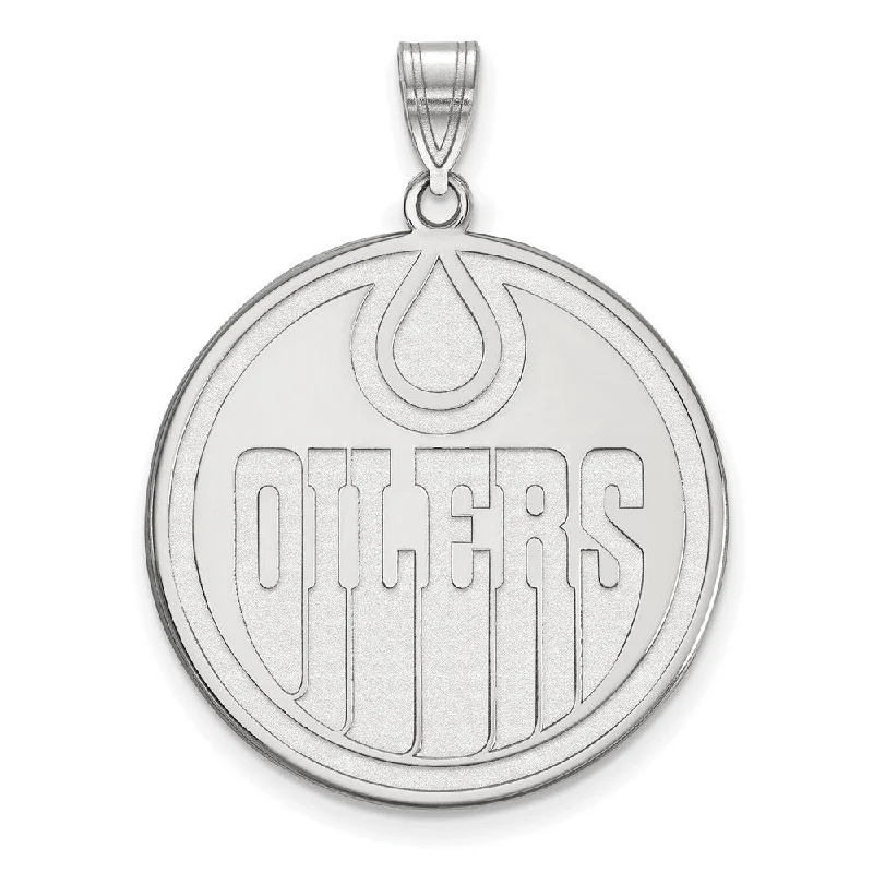 Holiday Jewelry Sale – Perfect Gifts At The Best Prices Sterling Silver NHL Edmonton Oilers XL Disc Pendant