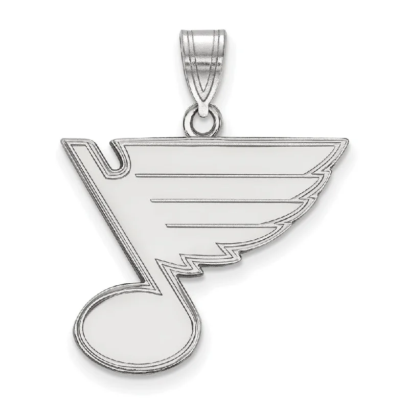 Jewelry Sale Bonanza – Grab Your Sparkle Now Sterling Silver NHL St. Louis Blues Large Pendant