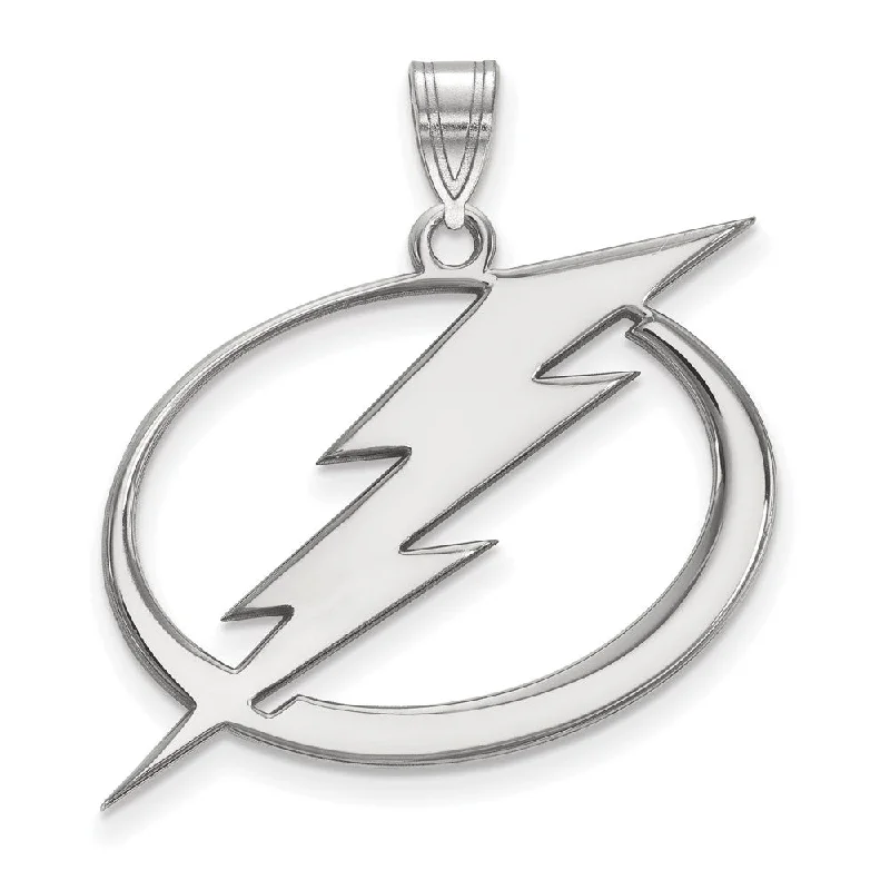 Premium Jewelry At Special Low Prices For A Limited Time Sterling Silver NHL Tampa Bay Lightning XL Pendant