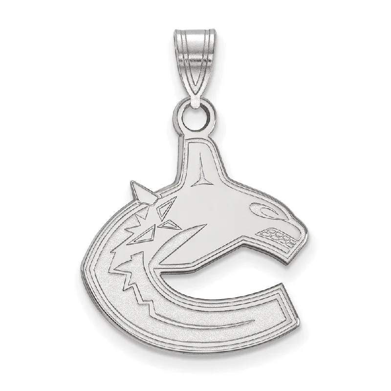 Everyday Jewelry Essentials Now On Sale Sterling Silver NHL Vancouver Canucks Large Pendant