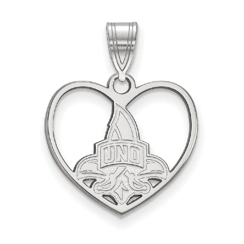 Limited-Time Jewelry Discounts – Shine Without The Splurge Sterling Silver U. of New Orleans Heart Pendant