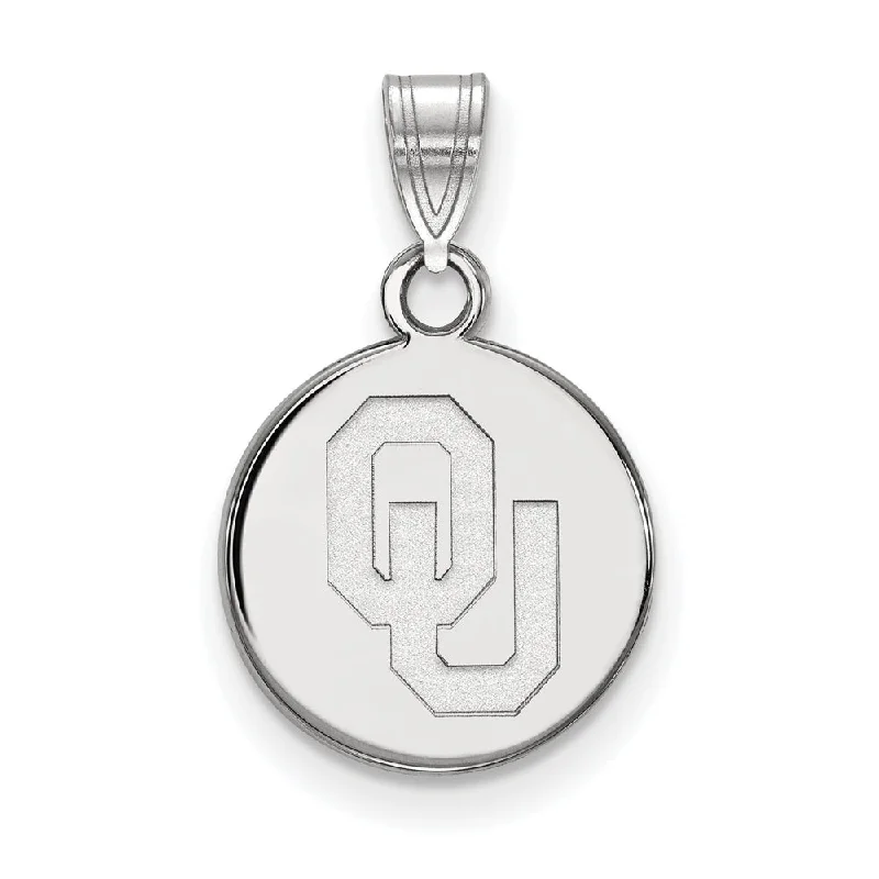 Once-A-Year Jewelry Deals – Shop Before They’Re Gone Sterling Silver U. of Oklahoma Small 'OU' Disc Pendant