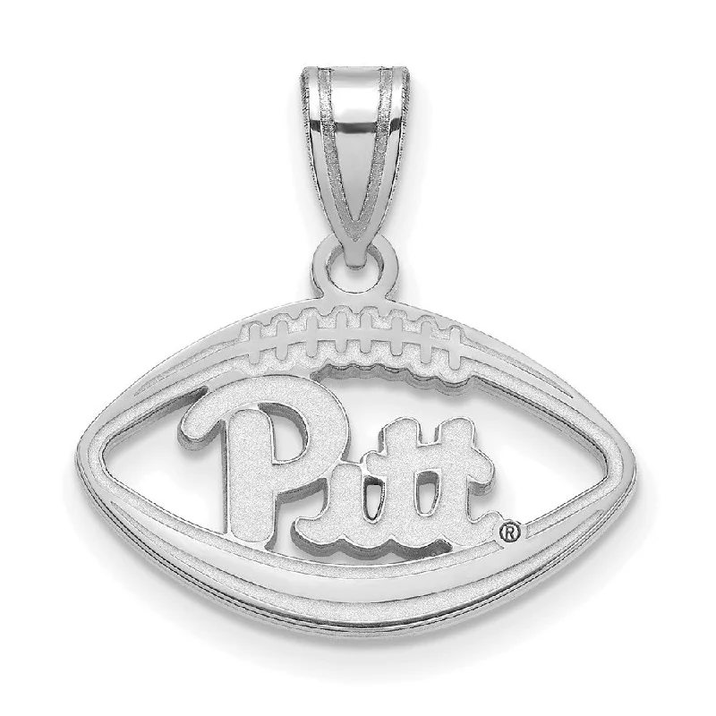 Last Chance To Shop High-End Jewelry At Markdown Prices Sterling Silver U. of Pittsburgh Football Pendant
