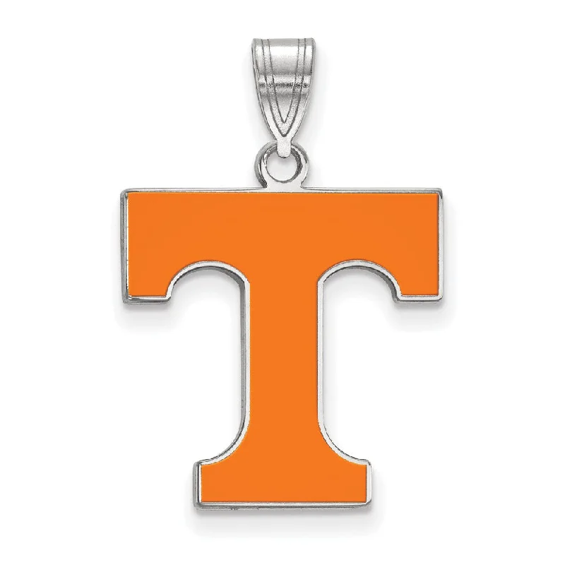 Seasonal Jewelry Clearance – Best Styles At The Lowest Prices Sterling Silver U. of Tennessee Large Enamel 'T' Pendant