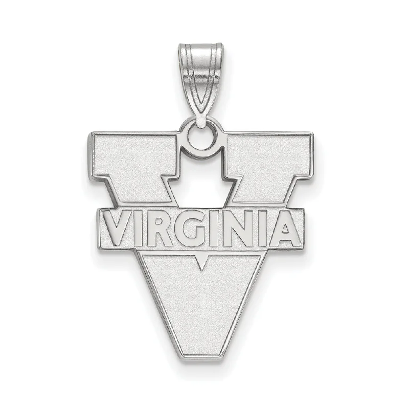 Your Dream Jewelry At Dream Prices Sterling Silver U. of Virginia Large 'V' Logo Pendant