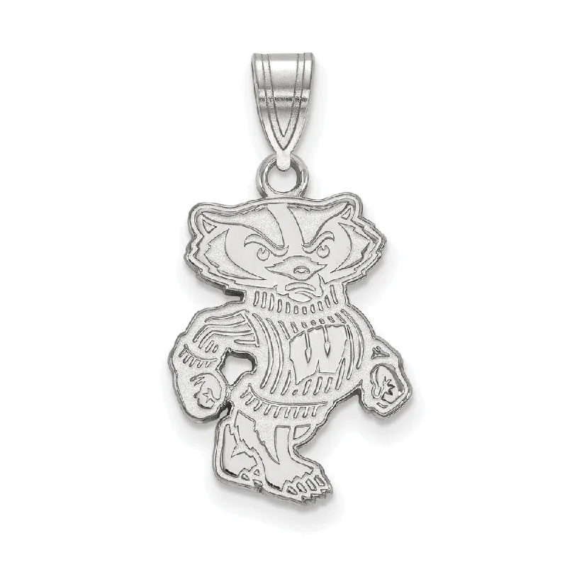 Breathtaking Jewelry At Limited-Time Savings Sterling Silver U. of Wisconsin Large Badgers Pendant